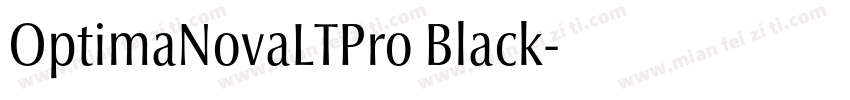 OptimaNovaLTPro Black字体转换